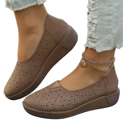 Elisa | Mokassins für Damen mit Lederoberteil und orthopädischer Innensohle  
