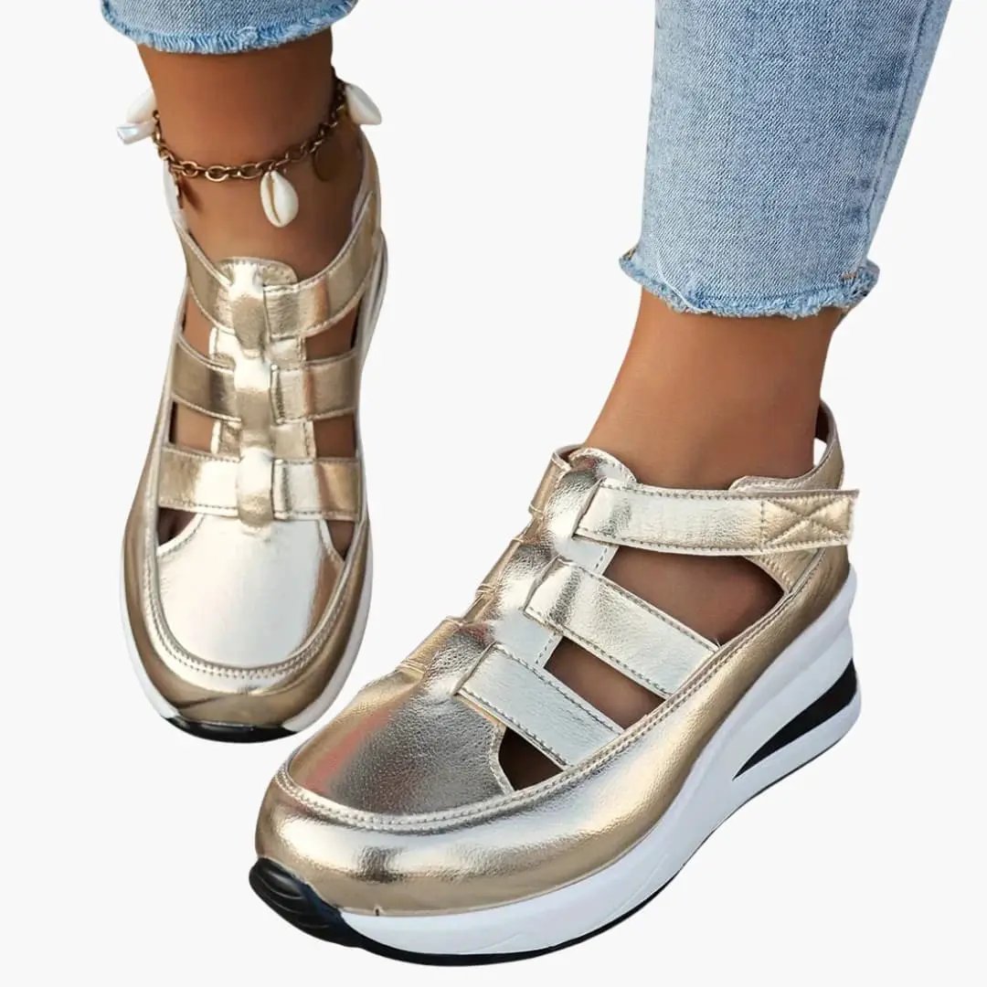 Consuelo | Sandalias ortopédicas para mujer con tiras ajustables y textura