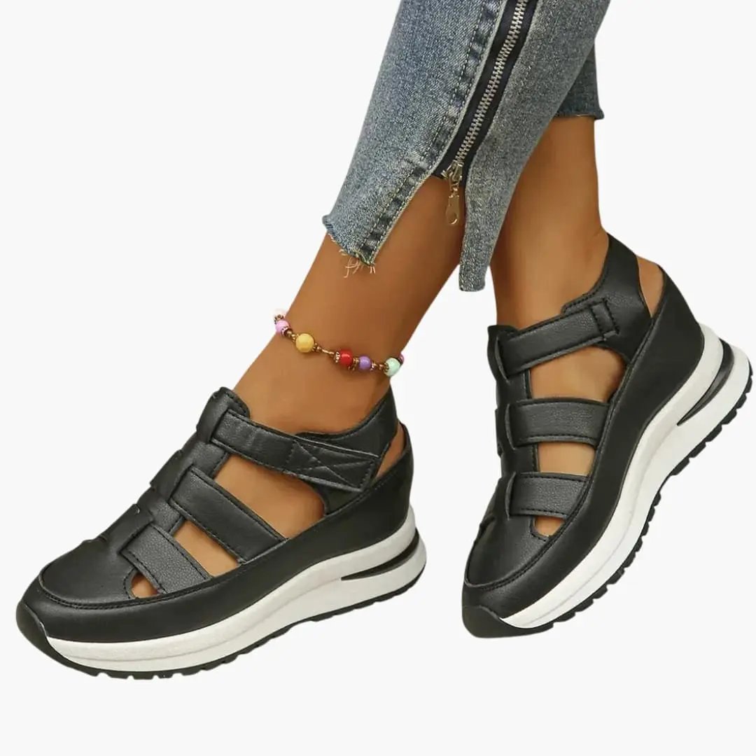 Consuelo | Sandalias ortopédicas para mujer con tiras ajustables y textura