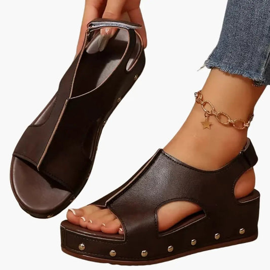 Felisa | Sandalias de plataforma para mujer con plantilla acolchada y tiras