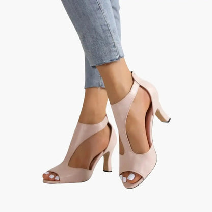 Araceli | Sandalias para mujer con abertura y tacón ancho