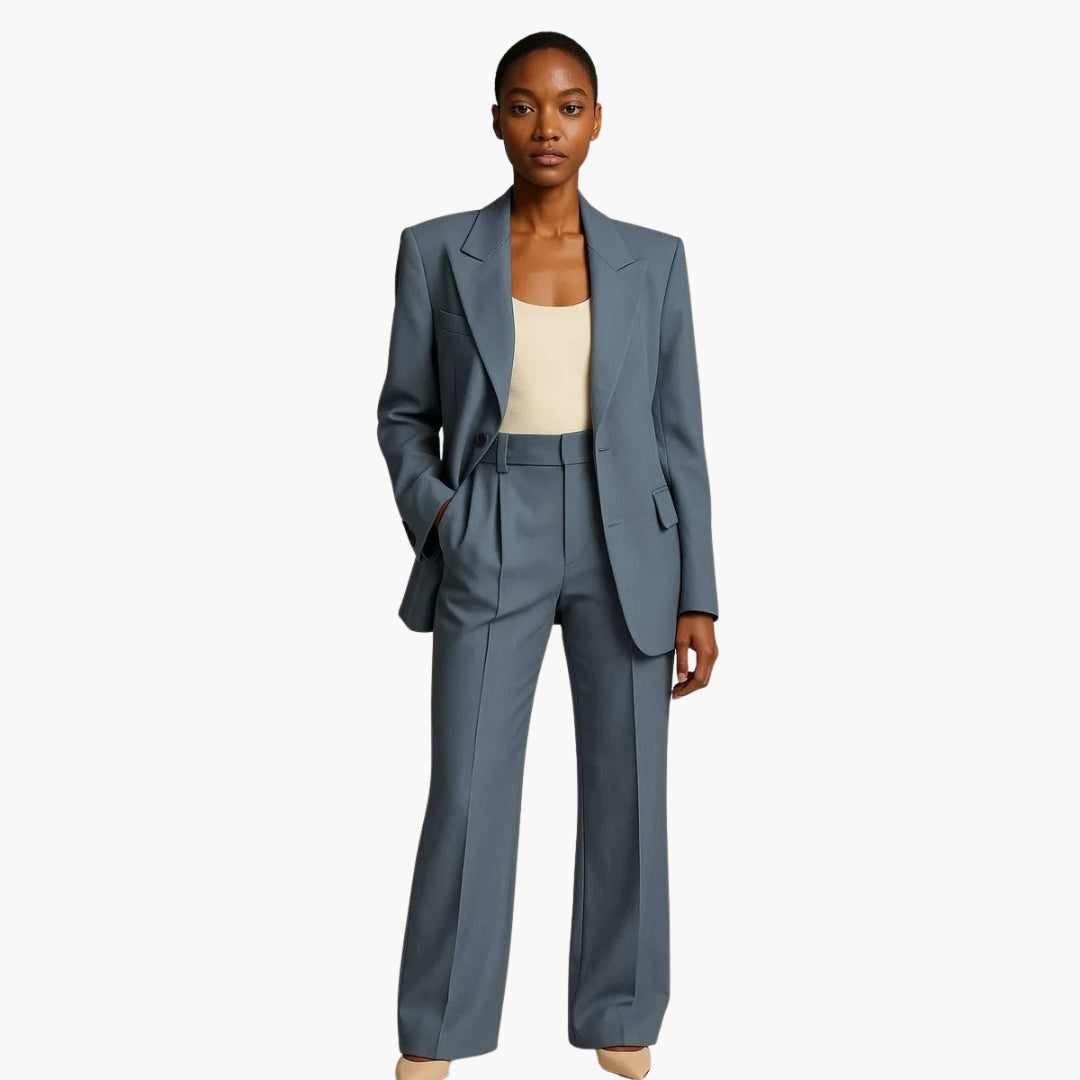 Noemi | Conjunto de boda para mujer con blazer y pierna ancha