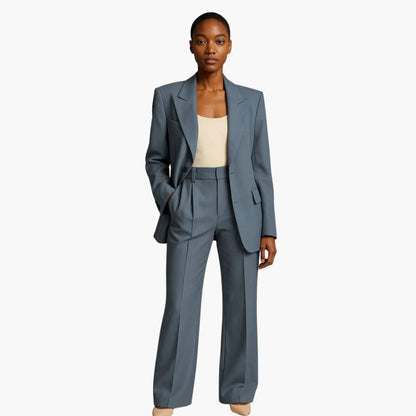 Noemi | Conjunto de boda para mujer con blazer y pierna ancha