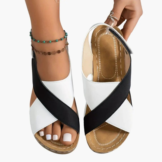 Estela | Sandalias de cuña para mujer con plantilla acolchada y plataforma