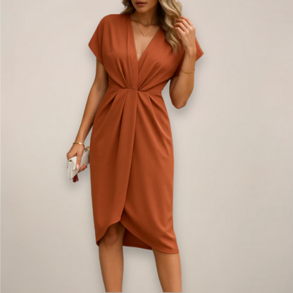 Nativia | Elegantes Wickelkleid mit V-Ausschnitt für Damen  