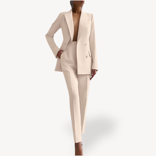 Verena | Conjunto de primavera formal con traje y blazer largo para mujer