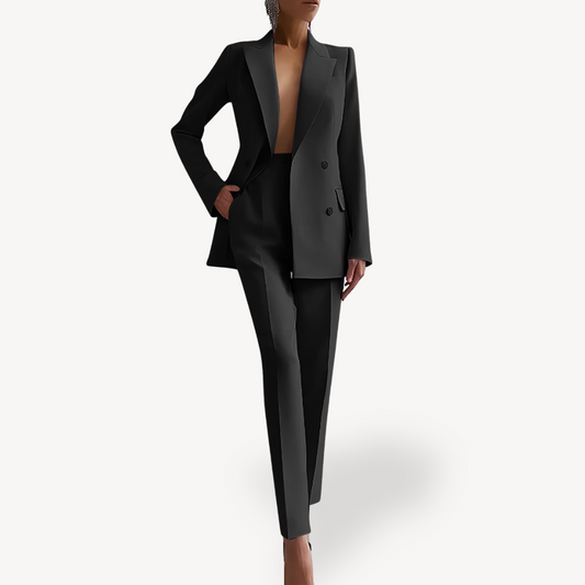 Verena | Conjunto de primavera formal con traje y blazer largo para mujer