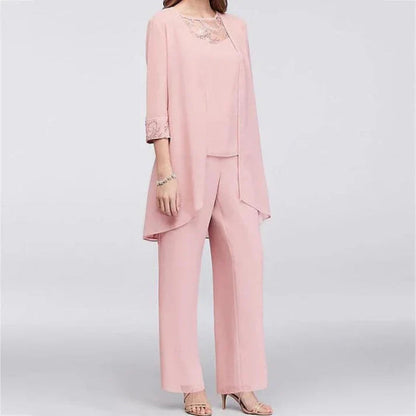 Zoraida | Conjunto de primavera de tres piezas para mujer con pantalón ancho