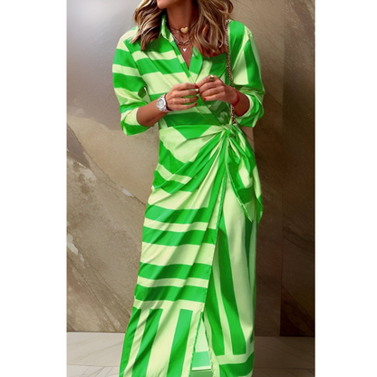Dácil | Vestido Cruzado Elegante para Mujer con Cinturón