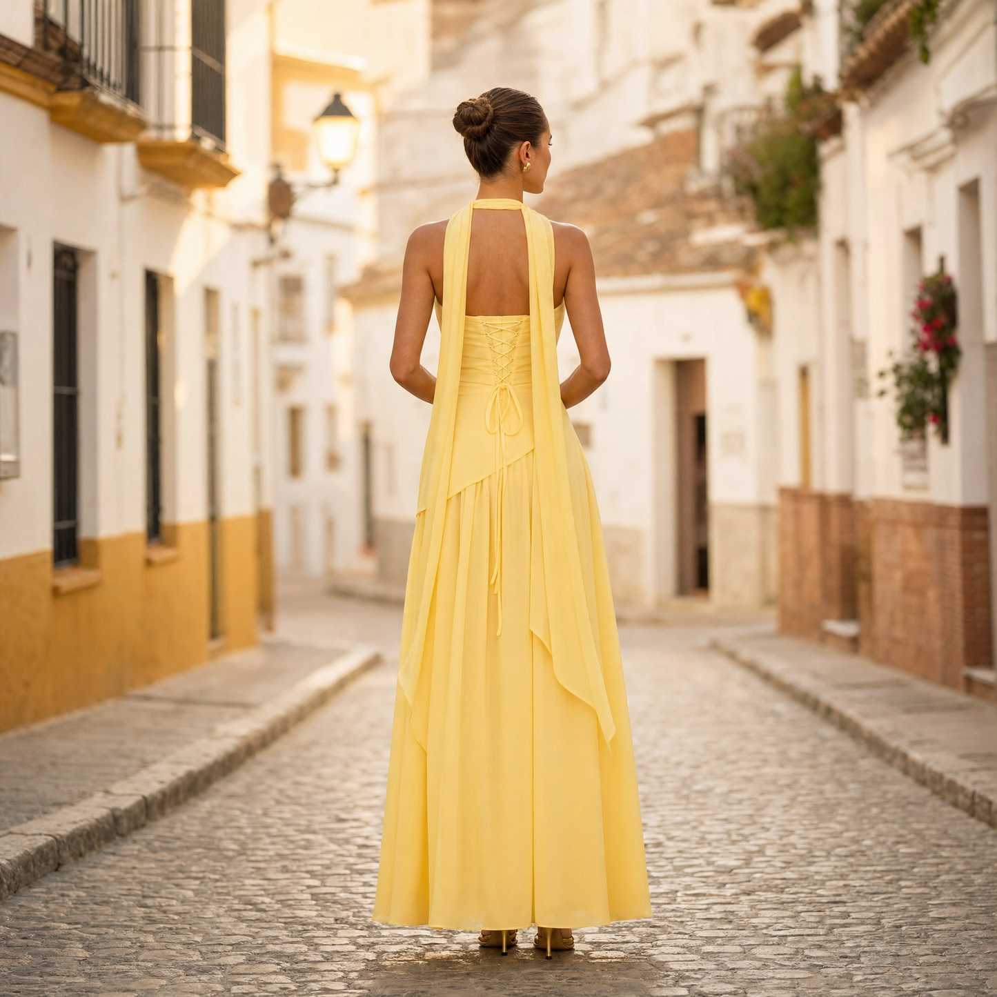 Ella | Women's asymmetrical strapless maxi dress