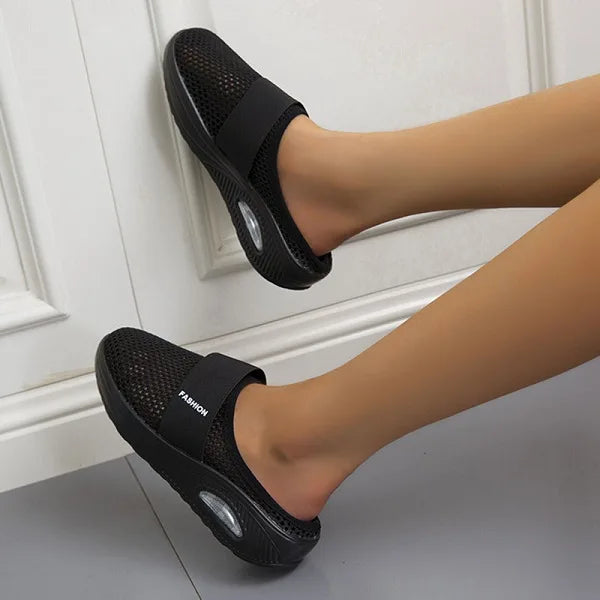 Manuela | Damensandalen ohne Verschluss mit atmungsaktivem Design  