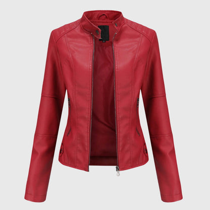 Solana | Damen-Lederjacke mit Stil und Reißverschluss  