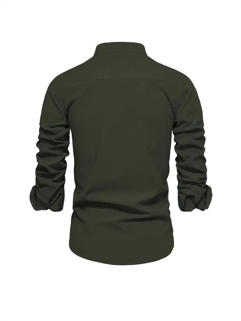 Alejandro | Camisa casual de hombre con botones para entretiempo
