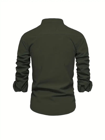 Alejandro | Camisa casual de hombre con botones para entretiempo
