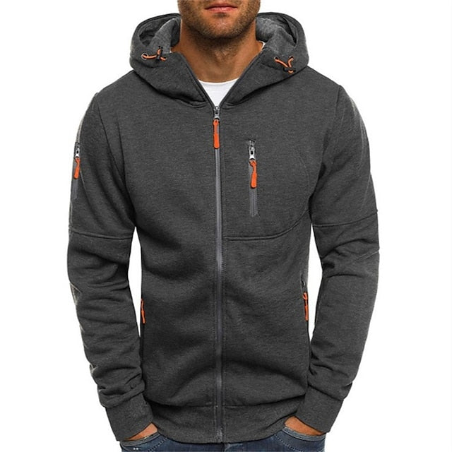 Alberto | Sudadera para hombre con cremallera y bolsillo