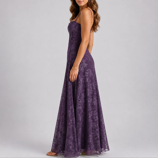 Leonor | Vestido maxi para mujer con corsé y estampado floral