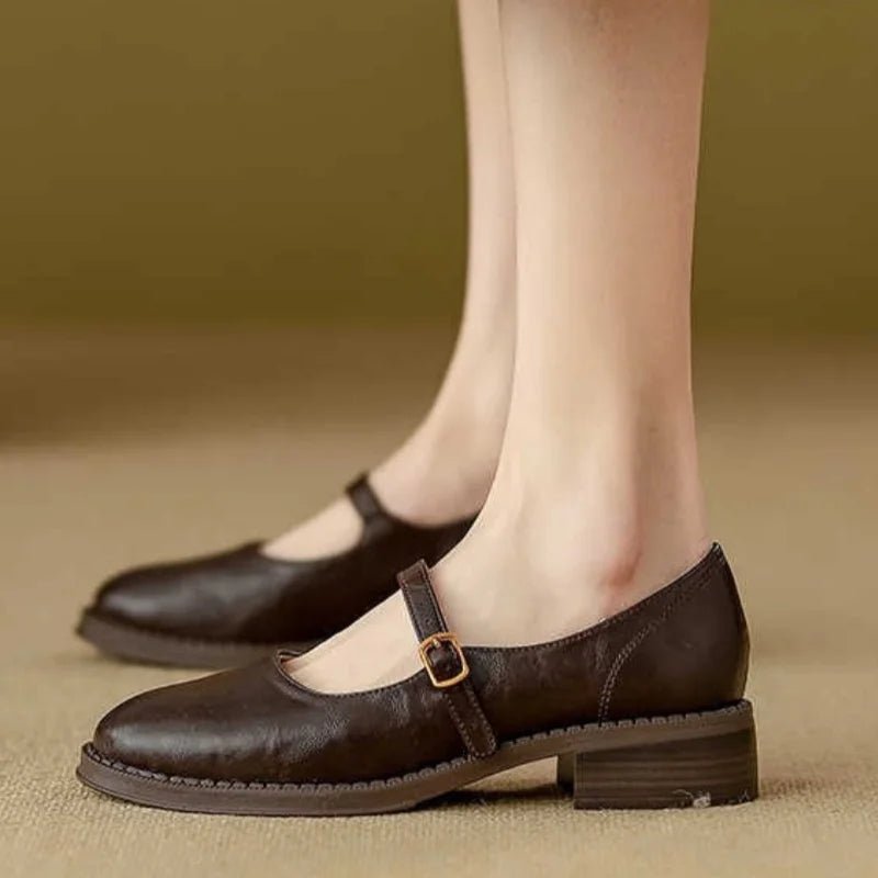 Rodriga | Mary Jane Ballerinas für Damen aus Leder mit Schnalle  