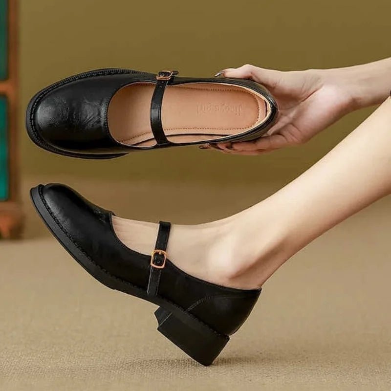 Rodriga | Mary Jane Ballerinas für Damen aus Leder mit Schnalle  