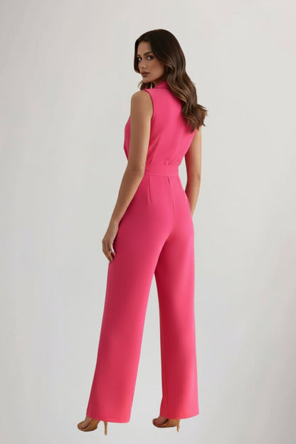 Daniela | Mono para mujer con cuello blazer y cinturón