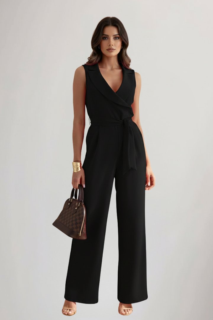 Daniela | Mono para mujer con cuello blazer y cinturón