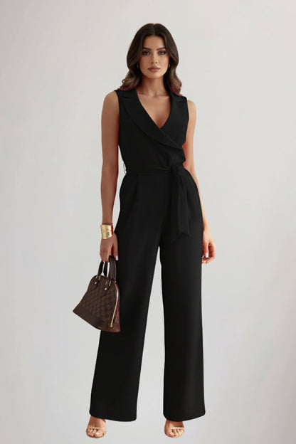 Daniela | Mono para mujer con cuello blazer y cinturón