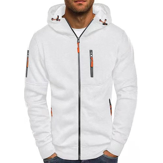 Alberto | Sudadera para hombre con cremallera y bolsillo