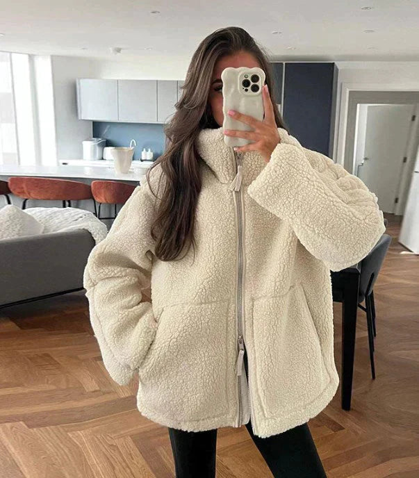 Daniela | Chaqueta polar oversize para mujer con tejido cálido