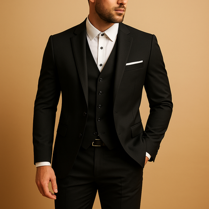 Héctor | Traje de tres piezas para hombre con corte slim y corte sencillo