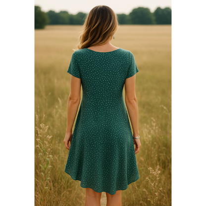 Olivara | Mini-robe d'été pour femme à col rond | Légère