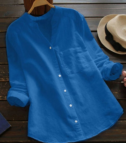 Velora | Blusa para mujer con botones y diseño relajado de estilo casual