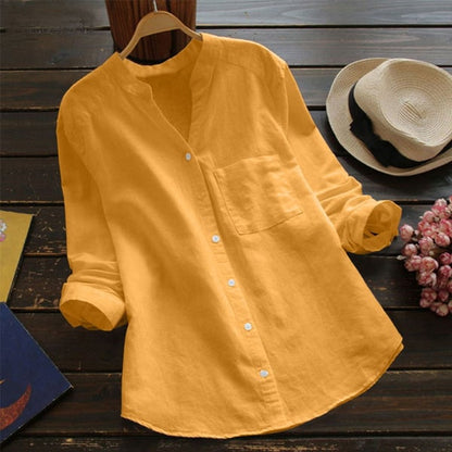 Velora | Blusa para mujer con botones y diseño relajado de estilo casual