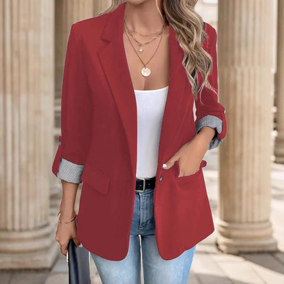 Karina | Damenblazer mit Reverskragen und umgeschlagenen Manschetten  