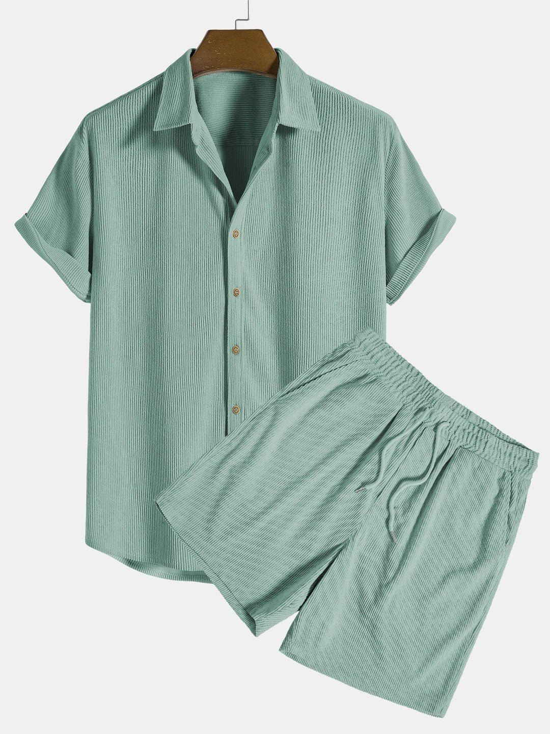 Edgar | Conjunto de verano para hombre con camisa ligera y pantalón corto | Cómodo