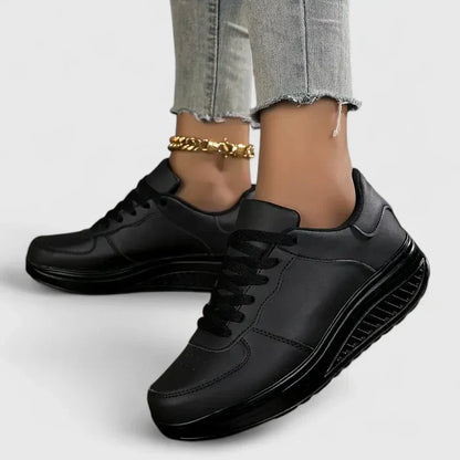 Carmela | zapatillas ortopédicas con suela elevada y cordones