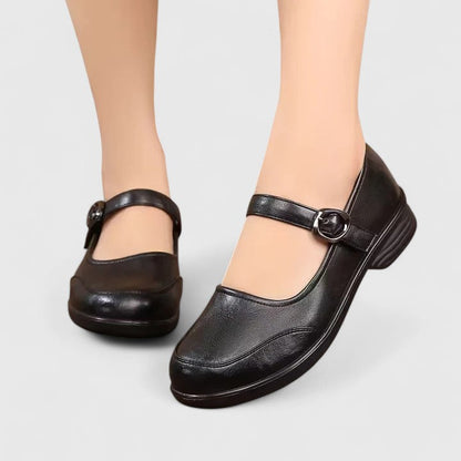 Raisa | Zapatos clásicos de primavera con hebilla y tacón bajo para mujer