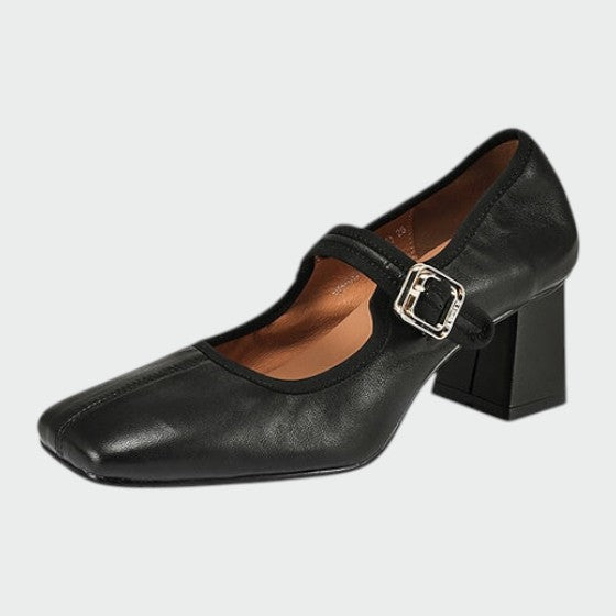 Milivia | Zapatos Mary Jane con tacón grueso elegante