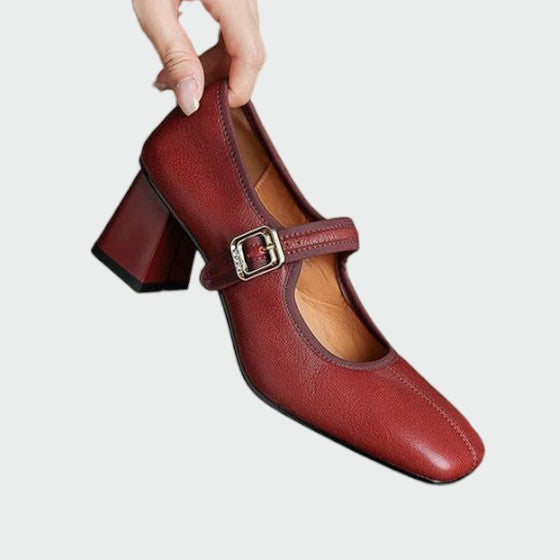 Milivia | Zapatos Mary Jane con tacón grueso elegante