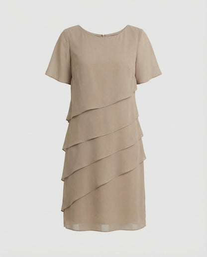 Marta | Vestido elegante para mujer con diseño de capas frontales