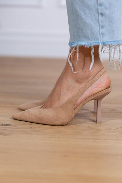 Catalina | Elegante flache Schuhe mit spitzer Spitze und offenem Fersenbereich  