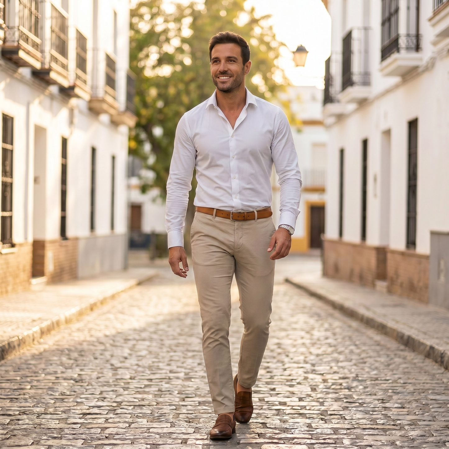 Saul | Camisa slim elegante de primavera para hombre