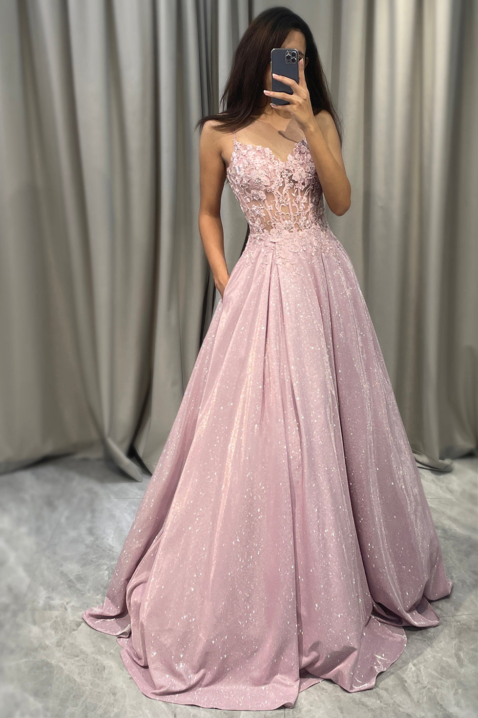 Nayra | Vestido maxi bordado elegante para fiesta