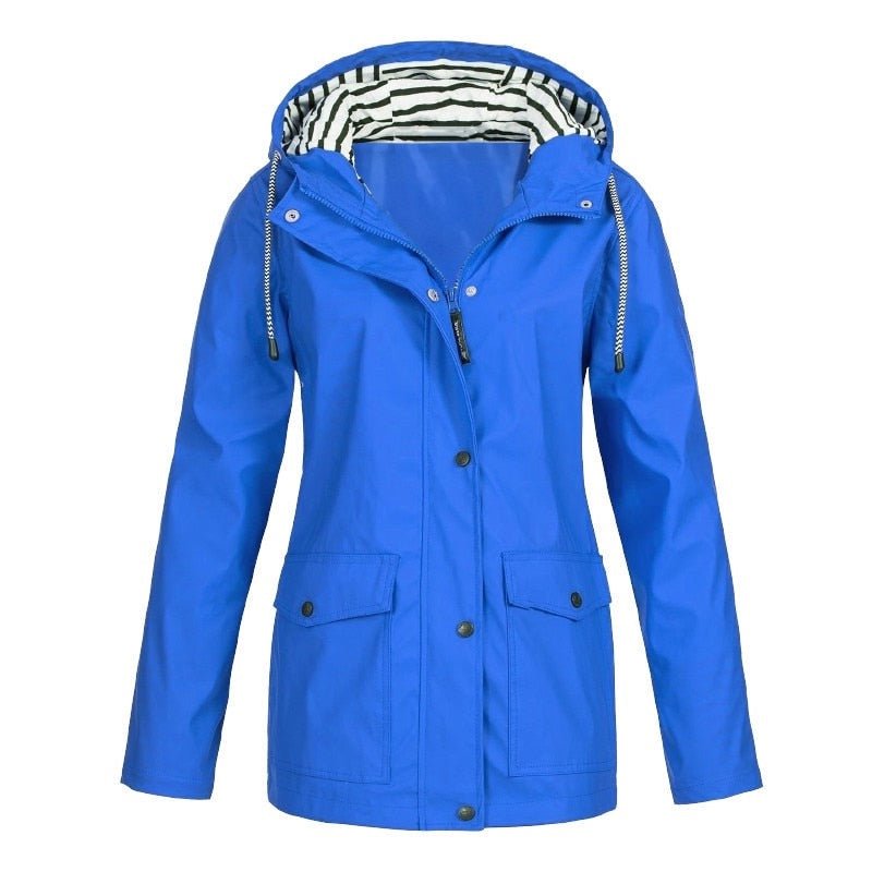 Susana | Chaqueta impermeable con capucha y bolsillos