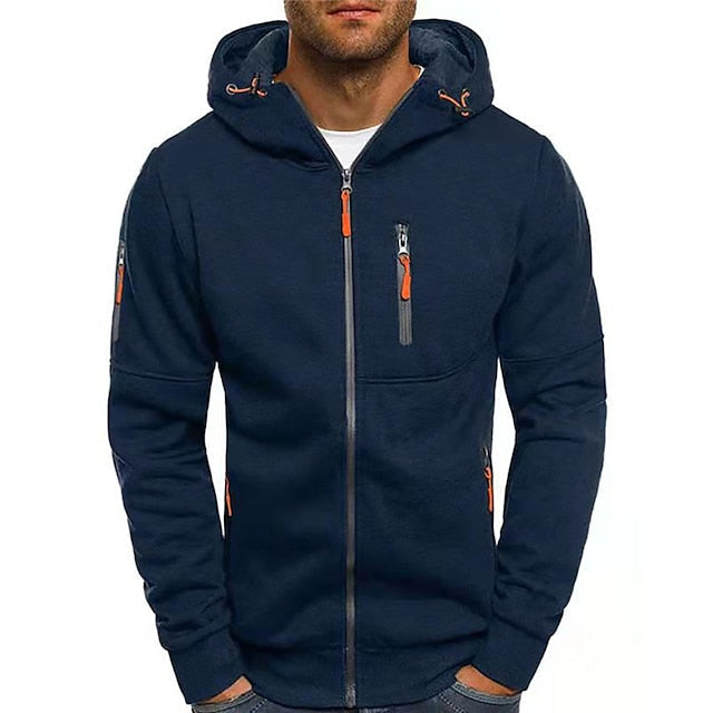 Alberto | Sudadera para hombre con cremallera y bolsillo