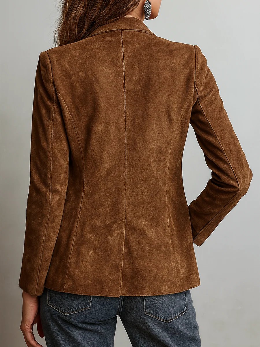 Verónica | Damen-Blazer aus Kunstwildleder mit tailliertem Schnitt  