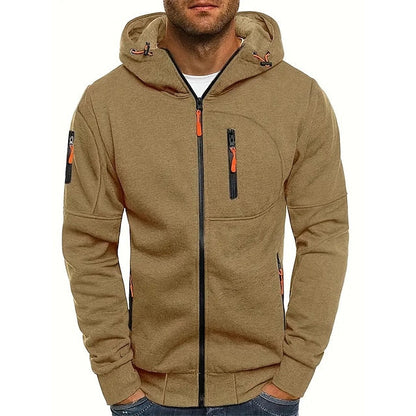 Alberto | Sudadera para hombre con cremallera y bolsillo